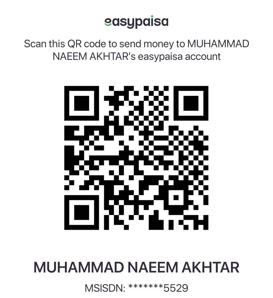 EasyPaisa QR Code